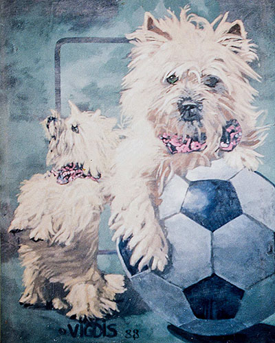 FOOTBALL - acrylique & vernis 